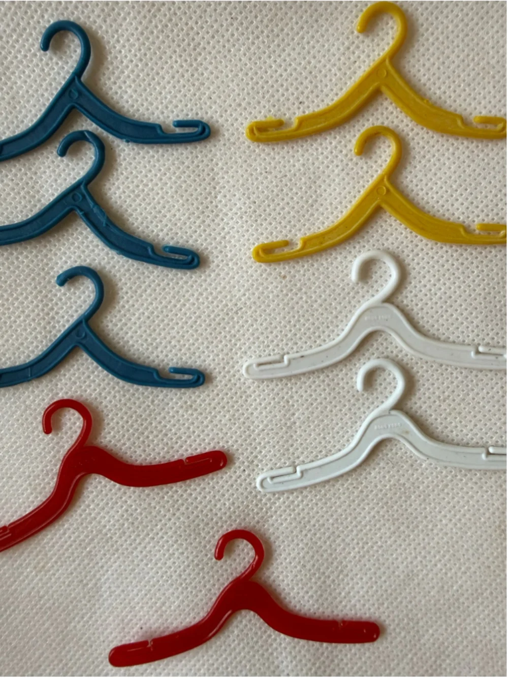 Vintage Lot of 9 Barbie - Clone -Doll Hangers accessories Plastic Hong Kong